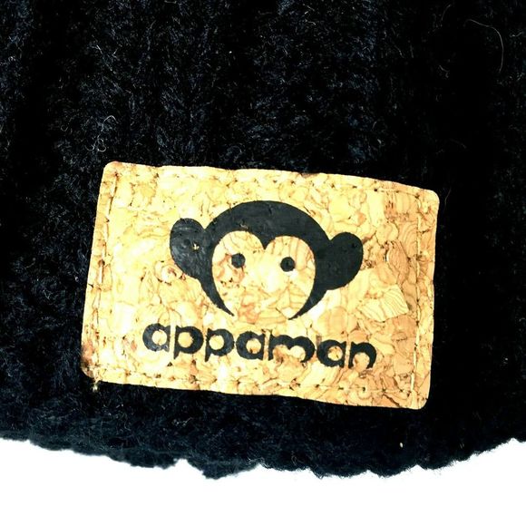 Appaman Kids Rocky Hat Black Soft Cable Knit Size Large 5-7 Years Old NWT $28 - Picture 3 of 6